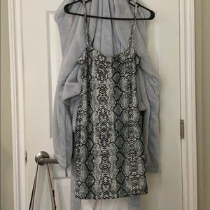 Snake print dress